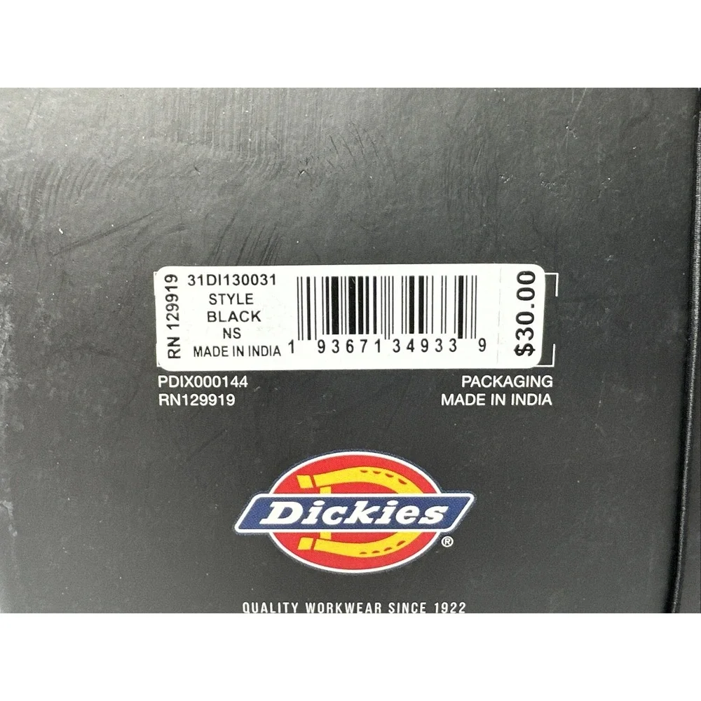 Dickies Bifold Classic Capacity Wallet - Black Leather *NEW*